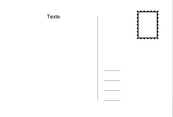Carte postale panoramique (210 x 100mm) personnalisable – Image 3