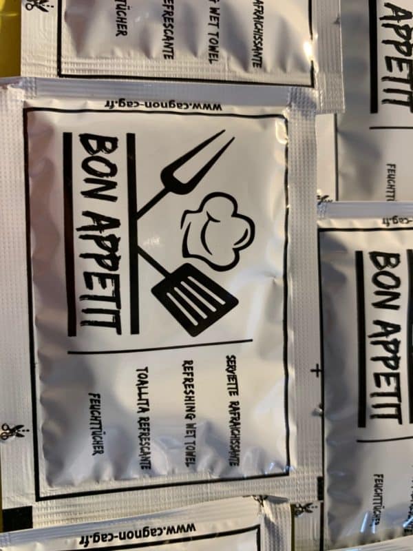 2000 Lingettes du type Rince-Doigts " Bon Appétit " neutres soit 0,03€ l'unité – Image 2